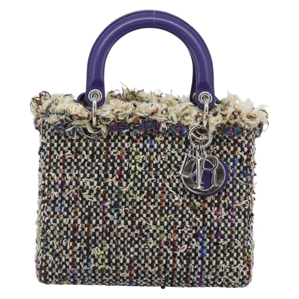 Chanel Canvas Lady Dior Handbag Multicolor